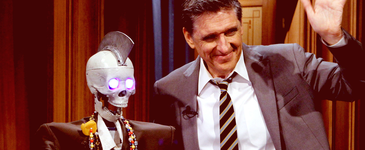 The Funniest ‘Break’ In Late-Night History Involved Craig Ferguson And A Talking Robot Skeleton