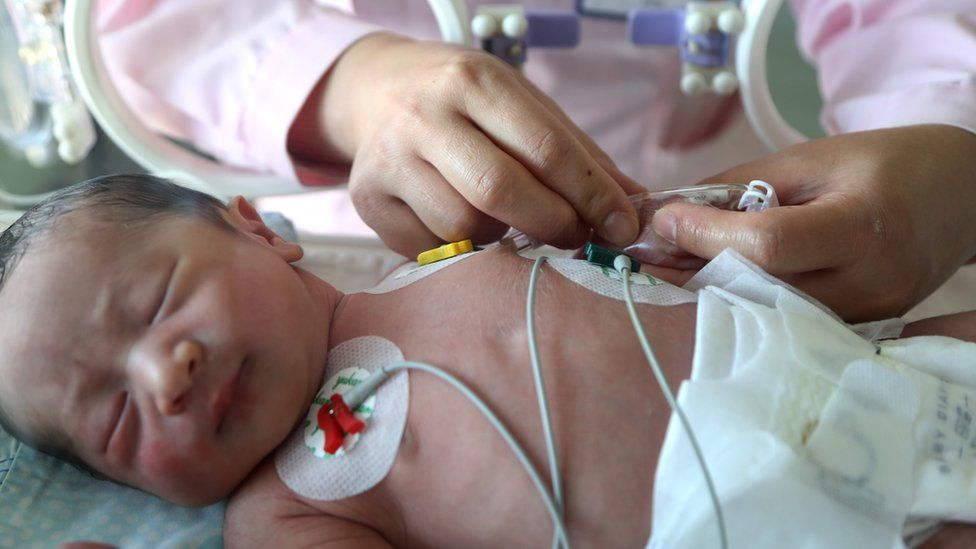 New born baby in China