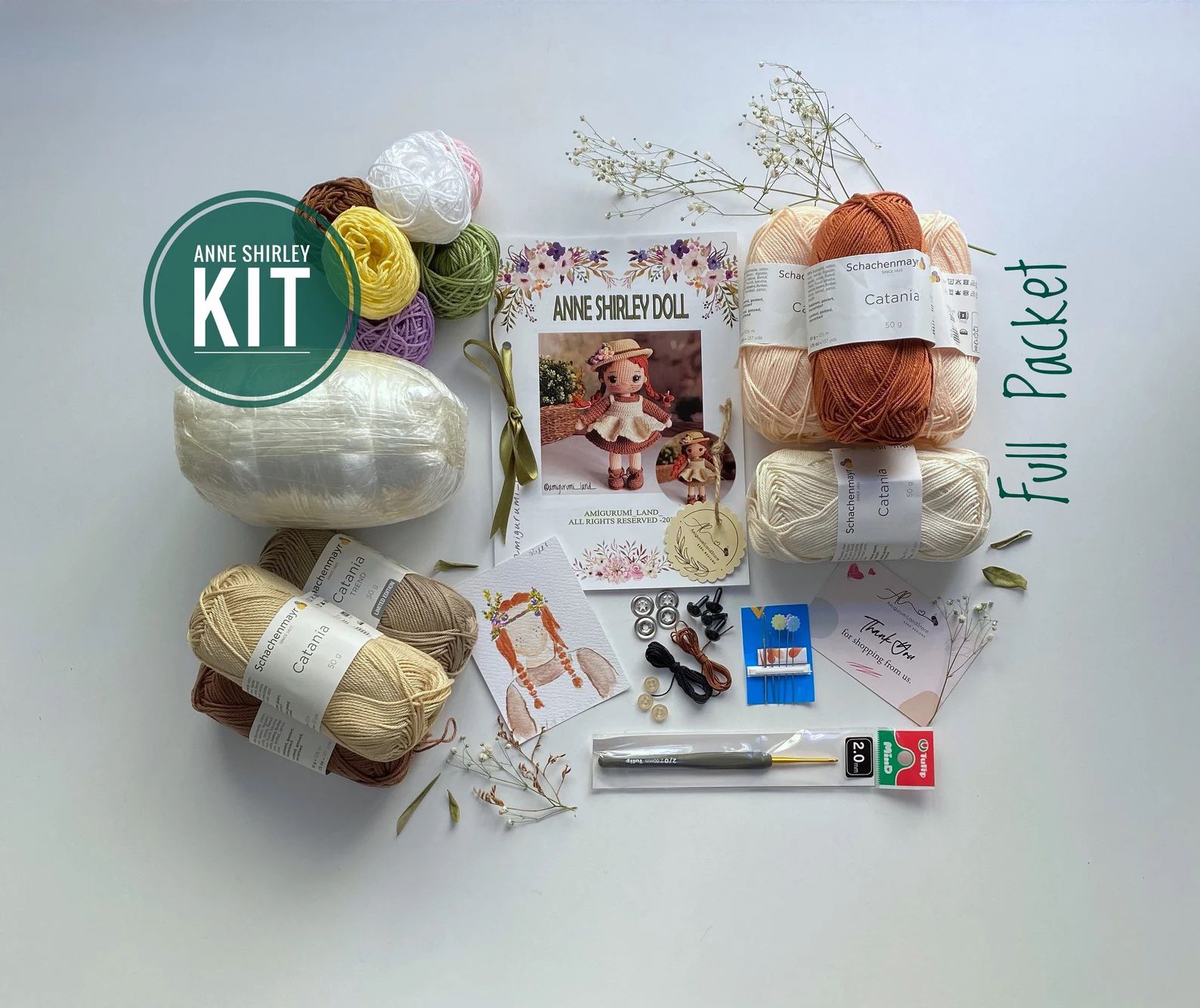 crochet kit to make an anne shirley doll