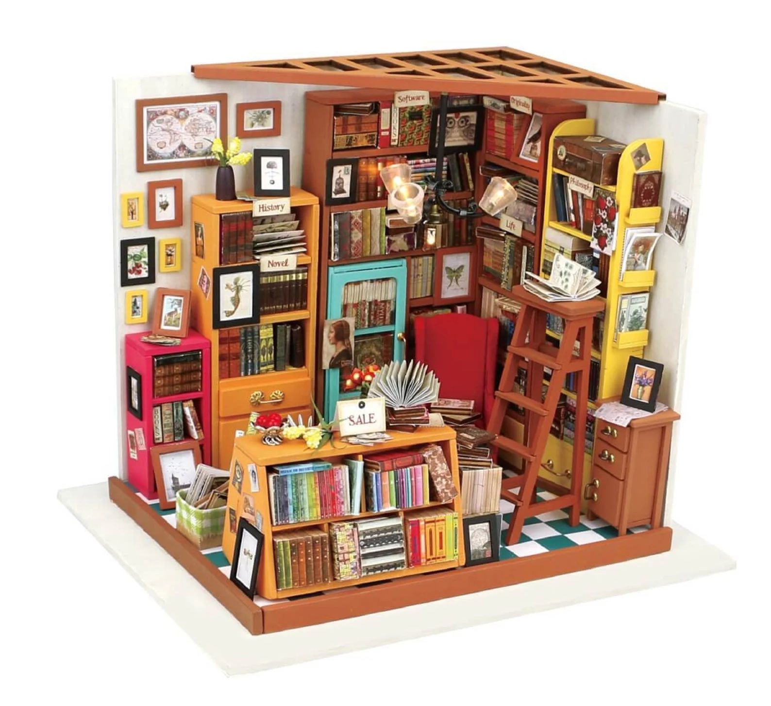 miniature bookstore