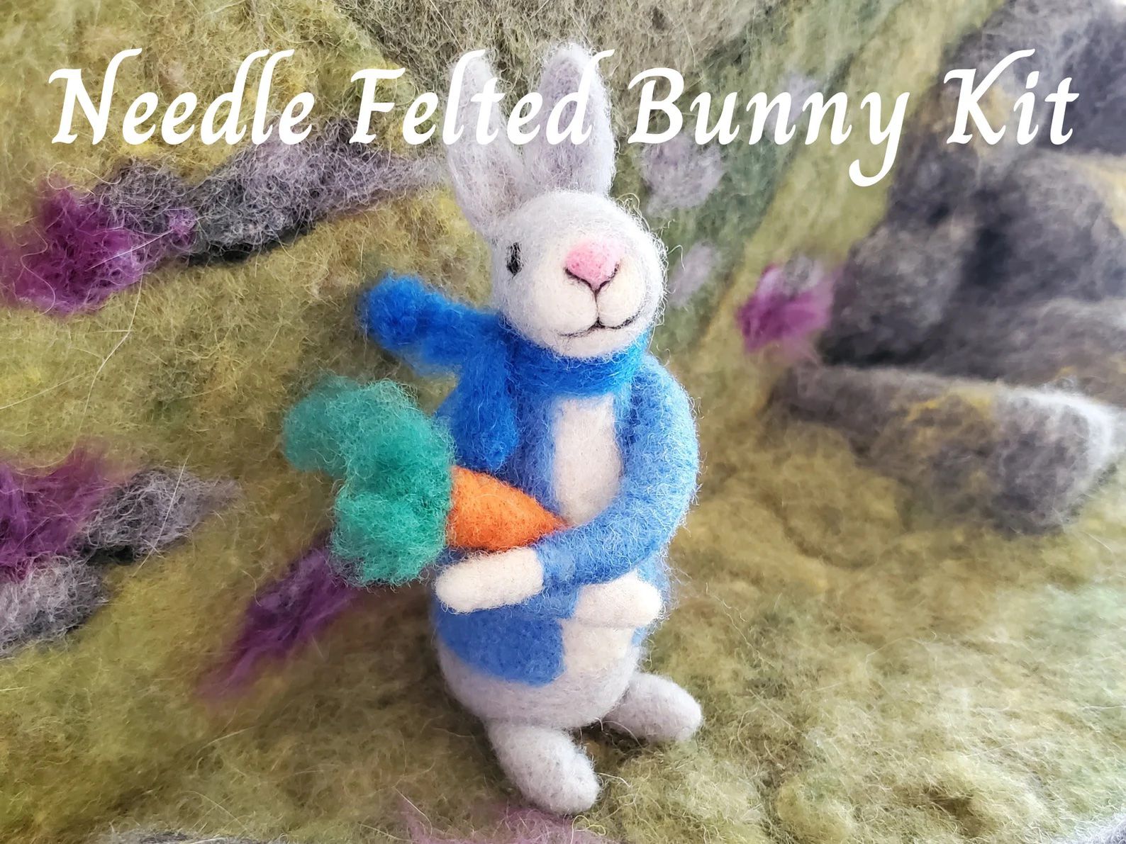 peter rabbit made from wool felt