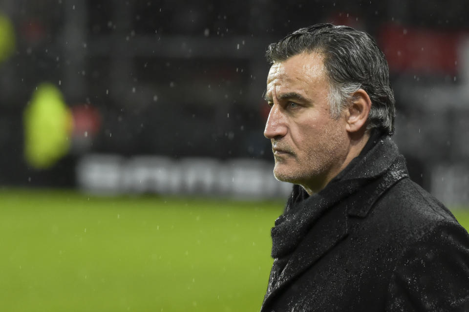 Christophe Galtier faces up to three years in prison. (AP Photo/Mathieu Pattier)
