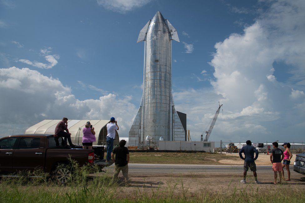 Starship prototype in Boca Chica