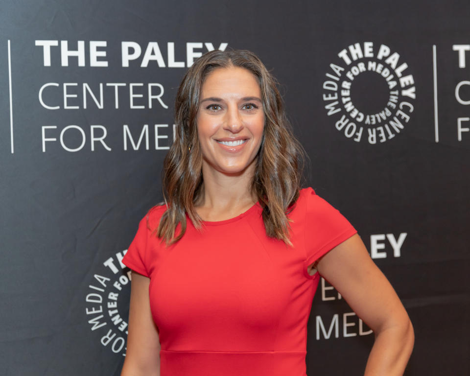 NEW YORK, NEW YORK - JUNE 12: Carli Lloyd attends PaleyLive: A Conversation With FOX Sports: FIFA Women's World Cup 2023 at Paley Center For Media on June 12, 2023 in New York City. (Photo by Joy Malone/Getty Images)