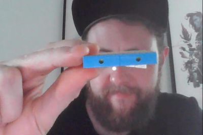 On a video call with&nbsp;The Verge, Lego Ideas creative lead Jordan David Scott holds up the key to the rainbow stripe in front of his eyes — a pair of inverted blue tiles with holes inside.