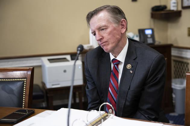 Rep. Paul Gosar  takes part in a House Natural Resources Subcommittee on Energy and Mineral Resources hearing.