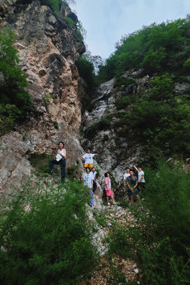 Hikers in the mountains.