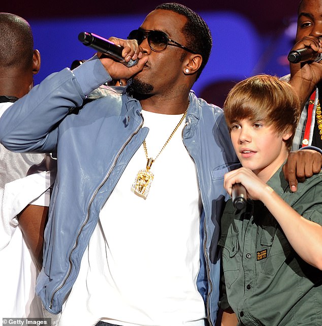 Bieber, 30, was just a child when he forged a friendship with Combs (Pictured in 2010)