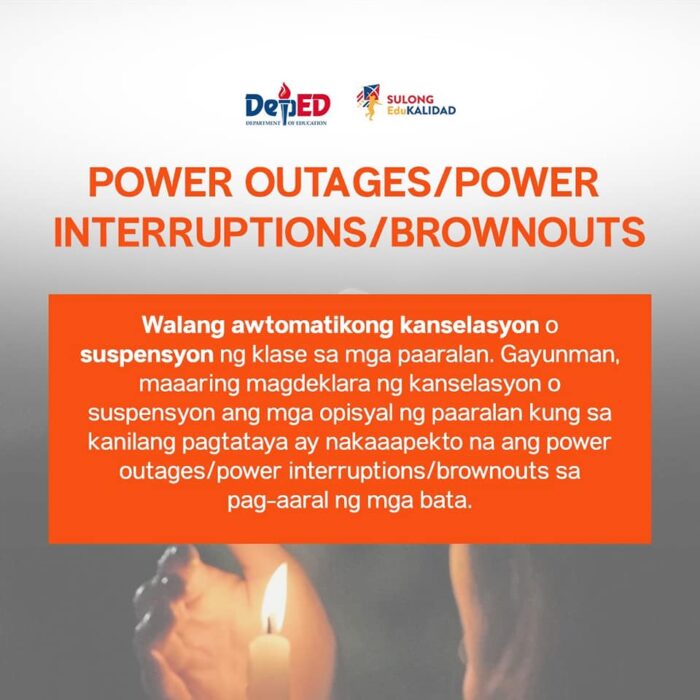 Class Suspension during Power Outages