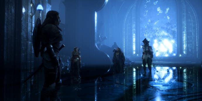 Dragon Age: The Veilguard screenshot showing Solas' hideout.