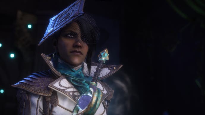 Dragon Age: The Veilguard screenshot showing companion Neve.