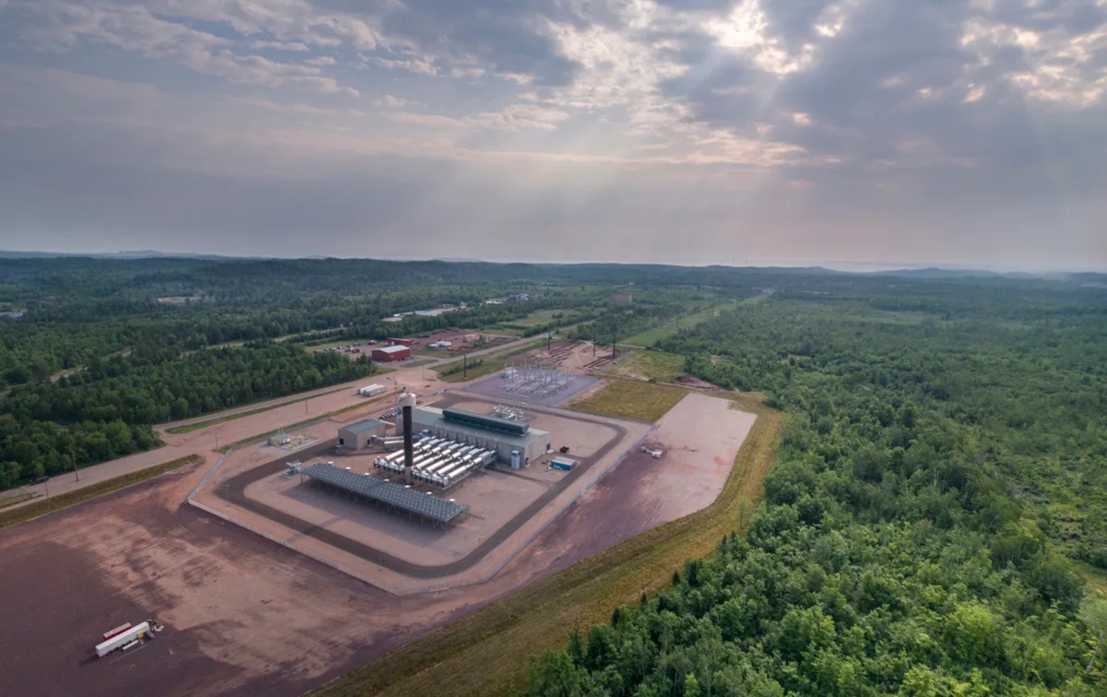 The natural gas generating station in Negaunee Township, Michigan.