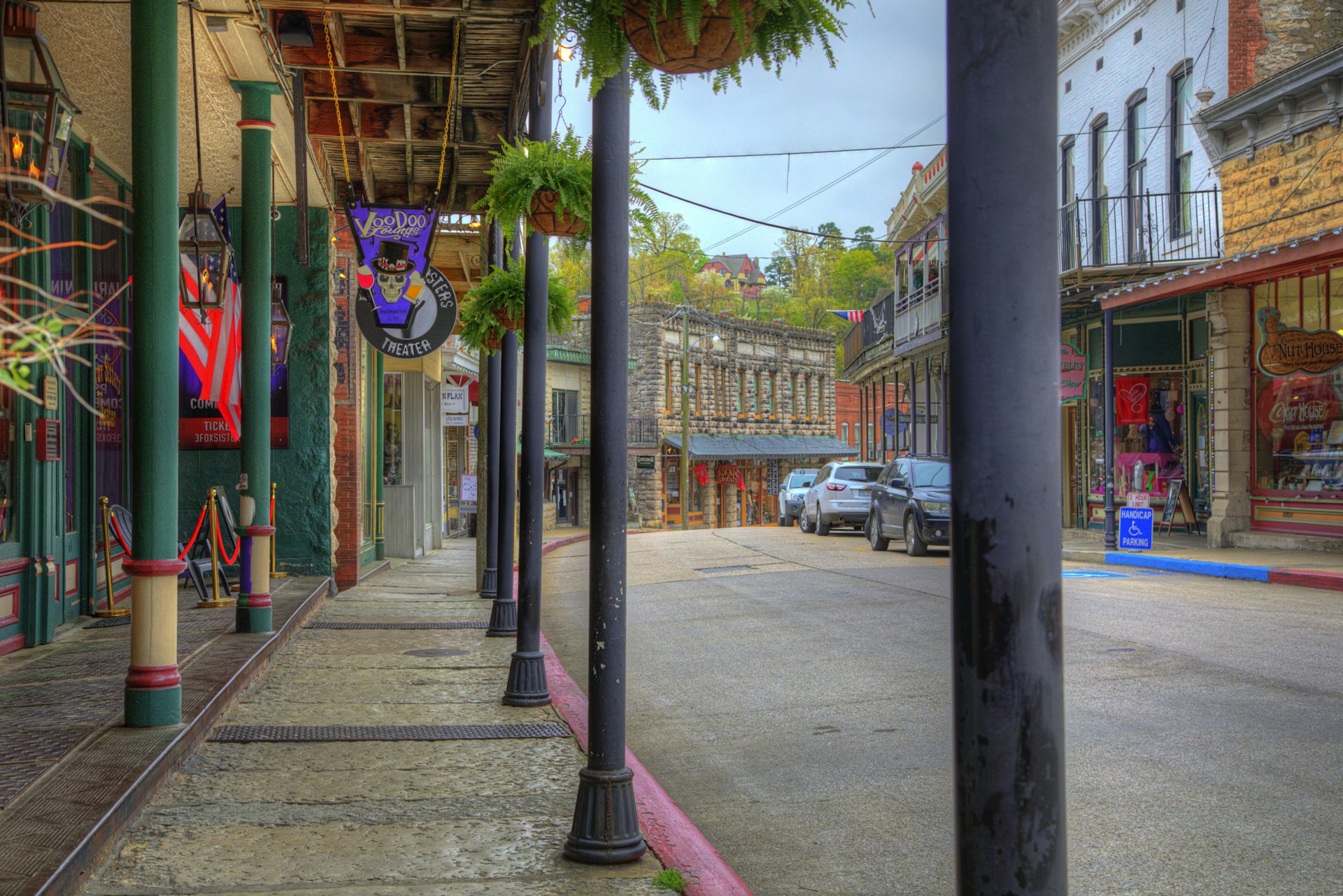 The historic mountain village of Eureka Springs in Arkansas.