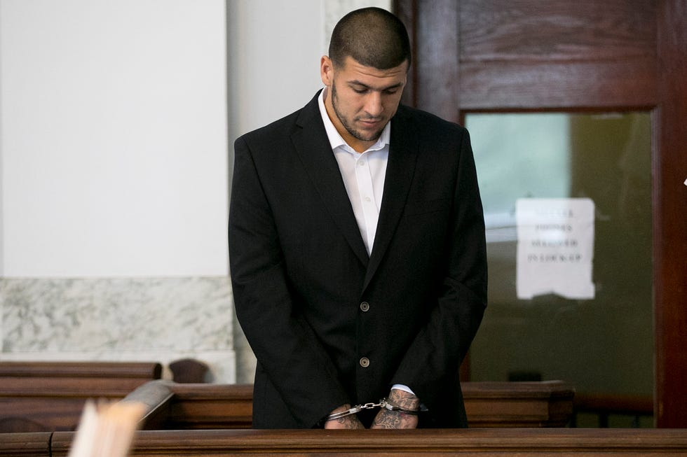 aaron hernandez at attleboro district court