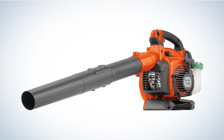  orange and black Husqvarna leaf blower vacuum