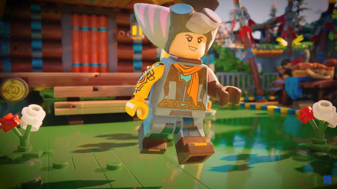 Aloy as Rivet in Lego Horizon Adventures