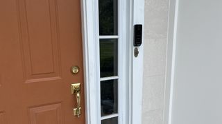 Philips 7000 Series Video Doorbell installed by door