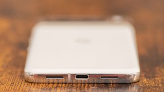 Google Pixel 8 Pro bottom showing USB C port