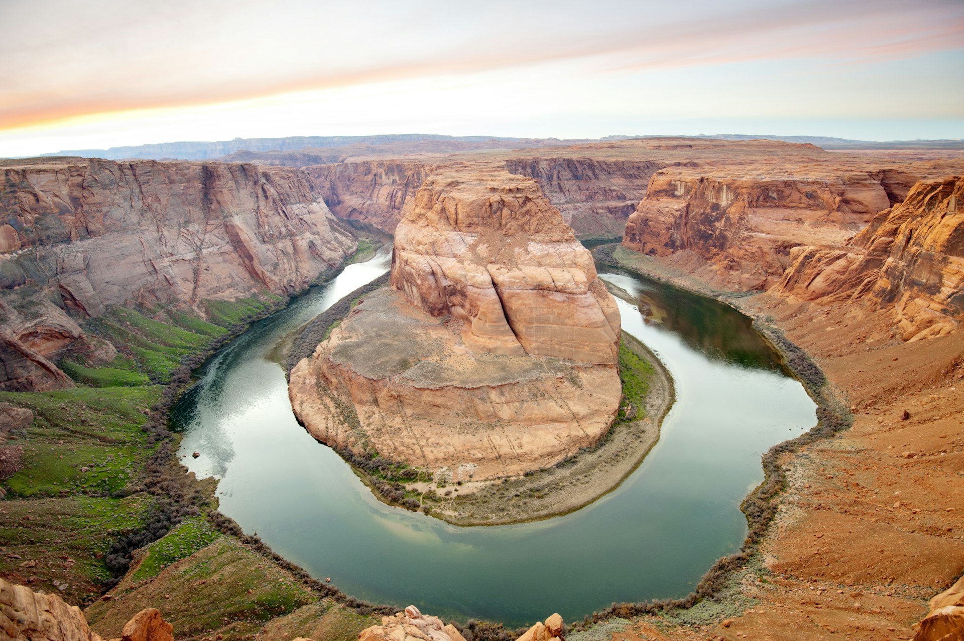 Aerial view of Horseshoe Bend, Grand Canyon National Park, Arizona, USA