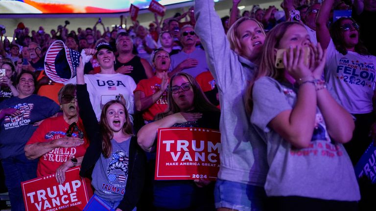 There was an enthusiastic turnout in Flint. Pic: Reuters