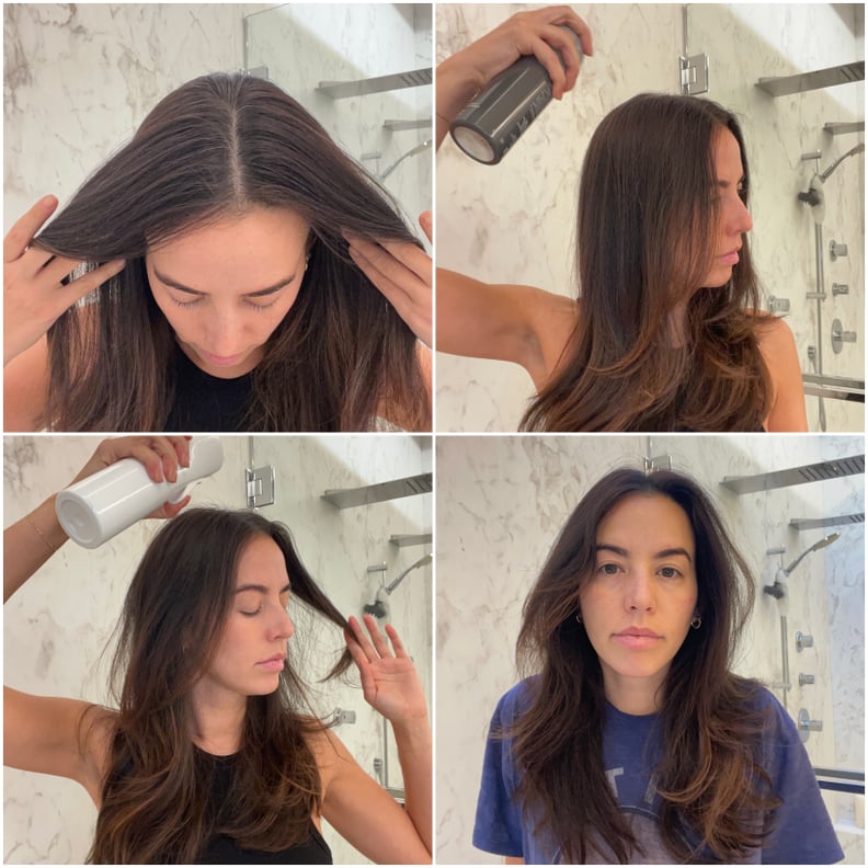 tiktok dry shampoo water hack editor experiment